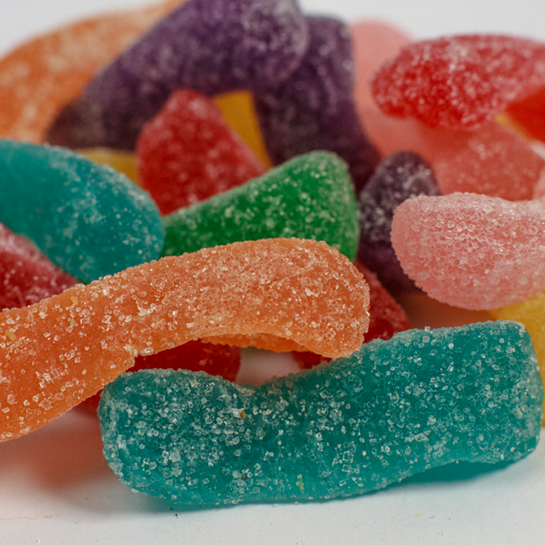 Pastilla de Goma Gusanito Sabor Frutal Ácido x700grs