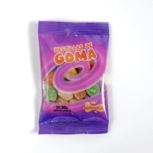 Pastilla de Goma Cono Chico Sabor Frutal/Crema x30grs