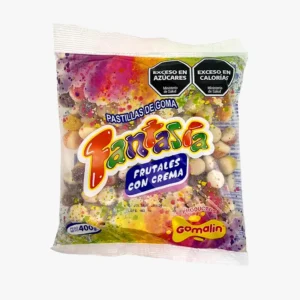 Pastilla de Goma Cono Chico Sabor Frutal/Crema x400grs