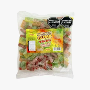 Pastilla de Goma Triangulo Grande Sabor Sandia/Melón/Maracuyá x400grs
