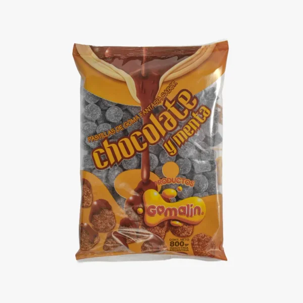 Pastilla de Goma Sabor Chocolate/Menta x800grs