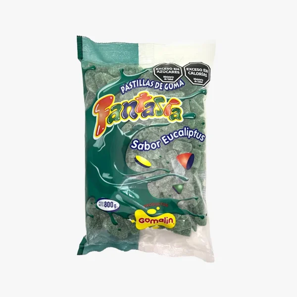 Pastilla de Goma Triangulo Sabor Eucaliptus x800grs