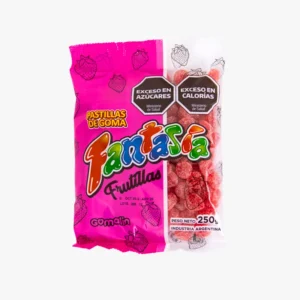 Pastilla de Goma Cono Sabor Frutilla x250grs